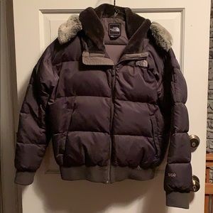 Charcoal gray North Face Coat